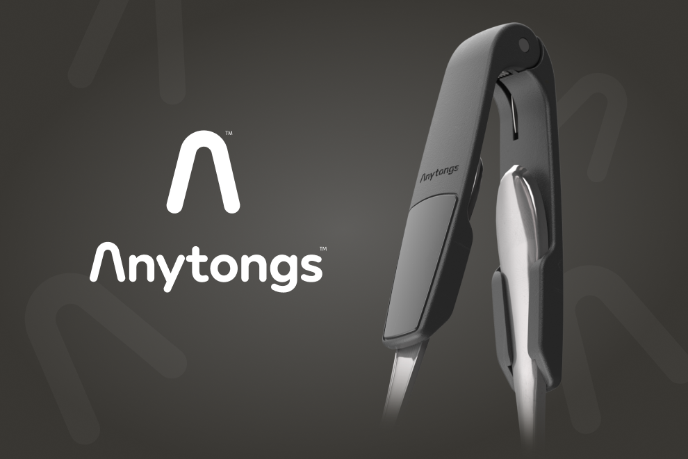 Anytongs product brand lockup