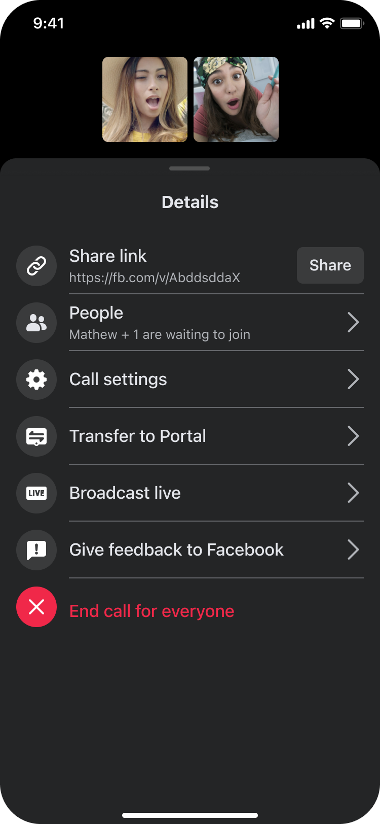 Meta product design details