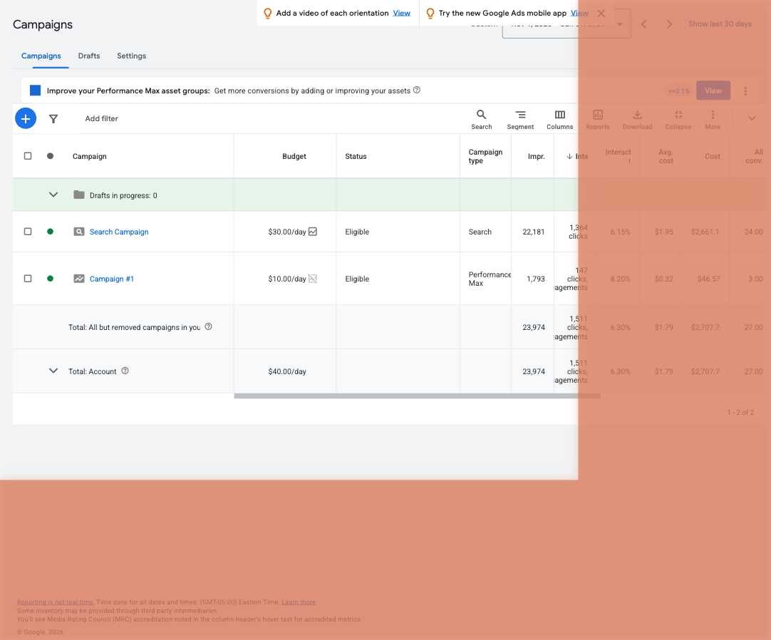 Google Ads Campaigns